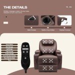 VICTONE Electric Lift Recliner Chair with Massage