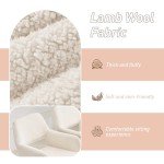 Comfy Mid-Century Modern Accent Chair in Wool White