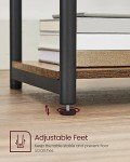 Rustic Brown Tall Nightstand and End Table