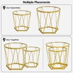 Stylish Set of 2 Round Coffee Tables