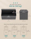 SONGMICS MAZIE 30" Folding Storage Ottoman Bench
