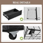 Yaheetech Queen Bed Frame with USB Ports & Storage