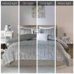 Modern Geometric 5-Piece King Comforter Set