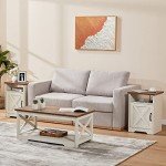Farmhouse 3-Piece Table Set with USB Charging