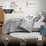 Modern Geometric 5-Piece King Comforter Set
