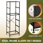 Sturdy 5-Drawer Fabric Dresser with Wood Top