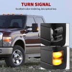 YITAMOTOR Power Adjustable Towing Mirrors for Ford Super Duty