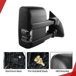YITAMOTOR Power Adjustable Towing Mirrors for Ford Super Duty