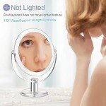 Double-Sided 360° Swivel Vanity Mirror with Stand
