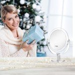 Double-Sided 360° Swivel Vanity Mirror with Stand