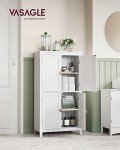 VASAGLE White Bathroom Floor Storage Cabinet
