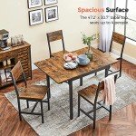 VASAGLE Extendable Folding Dining Table for Small Spaces