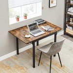 VASAGLE Extendable Folding Dining Table for Small Spaces