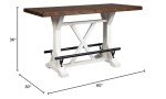 Valebeck Rustic Farmhouse 36" Counter Height Table