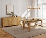 Modern 70.8" Wooden Sideboard Buffet Cabinet