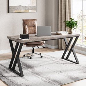 Tribesigns 55" Modern Z-Leg Computer Desk