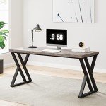 Tribesigns 55" Modern Z-Leg Computer Desk