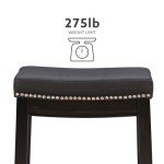Black Linon Claridge 26" Counter Stool