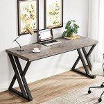 Tribesigns 55" Modern Z-Leg Computer Desk