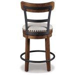 Rustic Farmhouse Counter Height Swivel Bar Stool
