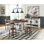 Rustic Farmhouse Counter Height Swivel Bar Stool