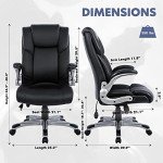 Ergonomic High Back Executive Office Chair - Black