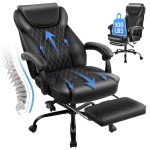 Ergonomic Big and Tall Office Chair with Footrest