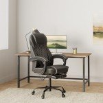 Ergonomic Big and Tall Office Chair with Footrest