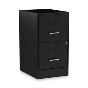 Alera Soho 2-Drawer Vertical File Cabinet - Black