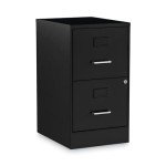 Alera Soho 2-Drawer Vertical File Cabinet - Black