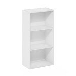 Furinno Luder White 3-Tier Open Shelf Bookcase