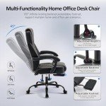 Ergonomic Big and Tall Office Chair with Footrest