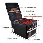 Fireproof Portable Document Organizer with Lock