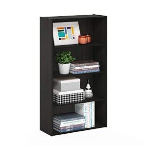 Furinno Pasir Espresso 4-Tier Bookcase and Shelf