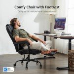 Ergonomic Big and Tall Office Chair with Footrest