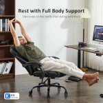 Ergonomic Big and Tall Office Chair with Footrest