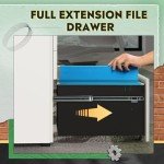 DEVAISE Slim Vertical File Cabinet with 3 Drawers