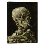 Skull and Cigarette Canvas Art by Van Gogh