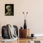 Skull and Cigarette Canvas Art by Van Gogh
