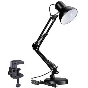 Adjustable Clamp Metal Desk Lamp for Home Office