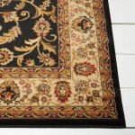 Royalty Elati Traditional Black/Ivory Area Rug 7'8"x10'4