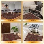 Medallion Oriental Design Non-Slip Area Rug 5x7