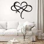 Infinity Heart Metal Wall Art for Home Decor