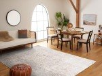 Ivory & Taupe Distressed Area Rug - 8' x 10