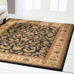Royalty Elati Traditional Black/Ivory Area Rug 7'8"x10'4