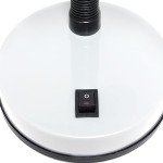Basic Metal Desk Lamp with Flexible Neck, White