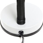 Basic Metal Desk Lamp with Flexible Neck, White