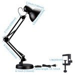 Adjustable Clamp Metal Desk Lamp for Home Office