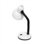 Basic Metal Desk Lamp with Flexible Neck, White