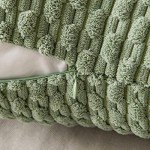 Boho Sage Green Corduroy Throw Pillow Covers - Set of 2